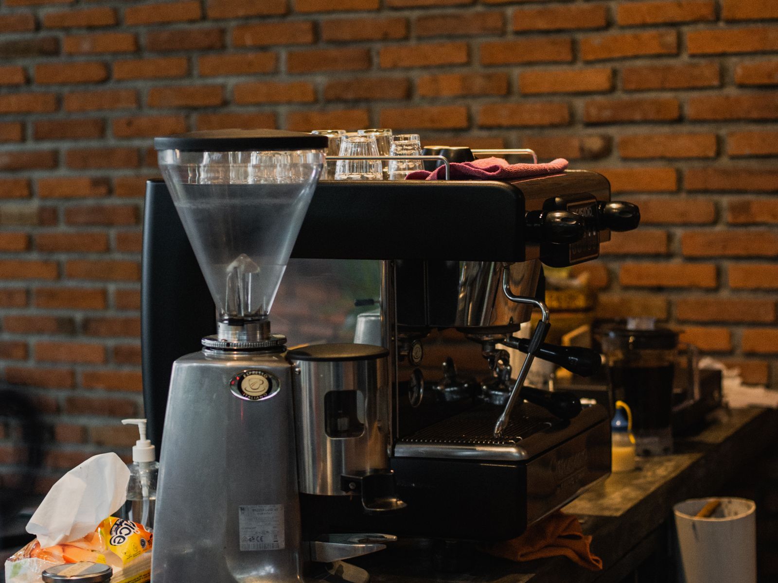 The Faithful Coffee counter inside Evolution Fitness